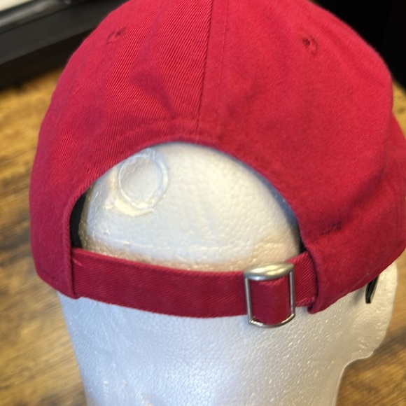 Solid Red Dallas cowboys Hat Ball Cap 9Twenty Adjustable New - Picture 4 of 5